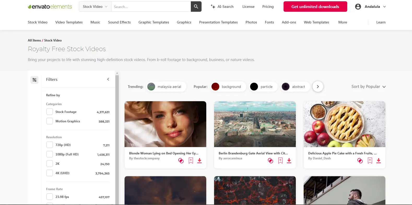 Envato Elements Video - Highlights the video library in Envato Elements, including stock footage and animated backgrounds.